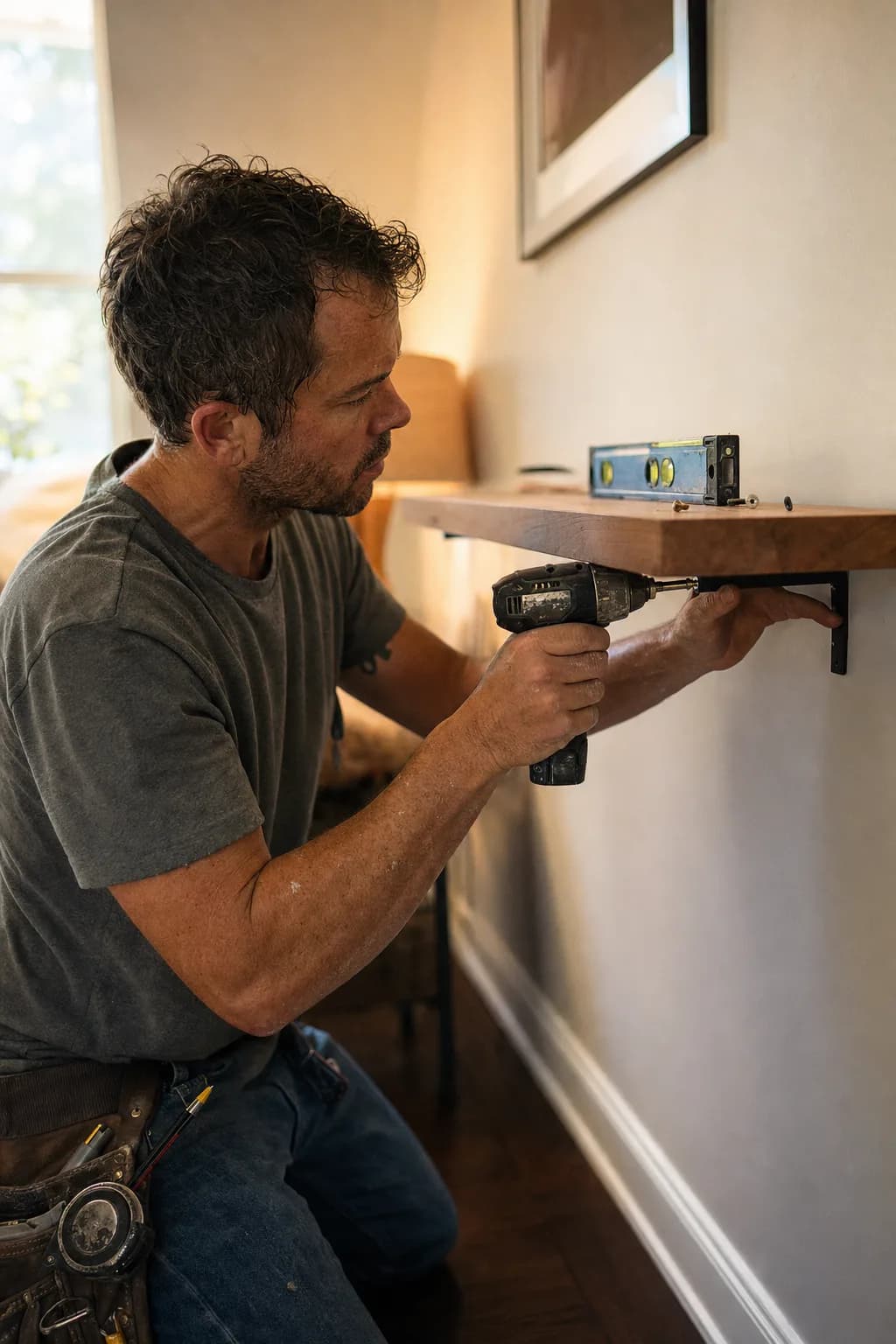 A handyman professional on the job.